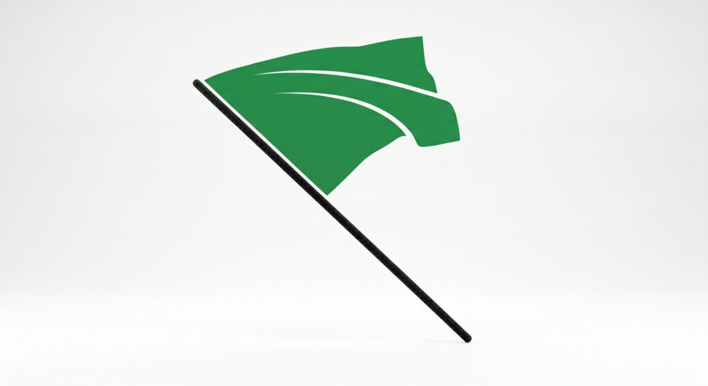Groene vlag karten